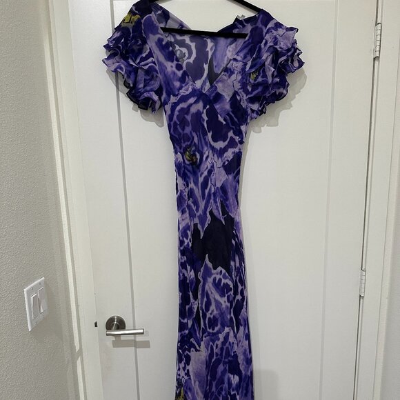 Rat & Boa Violet Floral Lucille Dress - Picture 4 of 9